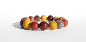 Bracelet naturel en jaspe mokaite 12mm