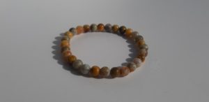 Bracelet naturel en agate Mexicaine 6mm