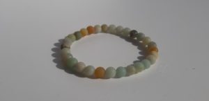 Bracelet naturel en amazonite mat 6mm