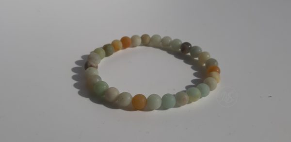 Bracelet naturel en amazonite mat 6mm 1