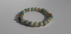 Bracelet naturel en amazonite mat 8mm