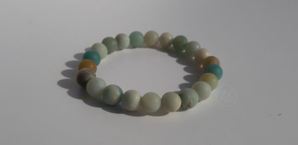 Bracelet naturel en amazonite mat 8mm 1