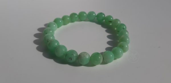 Bracelet naturel en chrysoprase 9mm 1