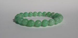 Bracelet naturel en chrysoprase 9mm