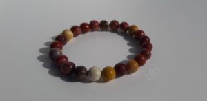 Bracelet naturel en jaspe mokaite 8mm