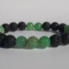 Minéraux Strasbourg. Bracelet naturel en lave et chrysoprase 8mm Naturel Spirit