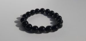 Bracelet naturel en obsidienne 10mm