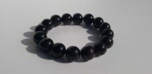 Bracelet naturel en obsidienne 12mm