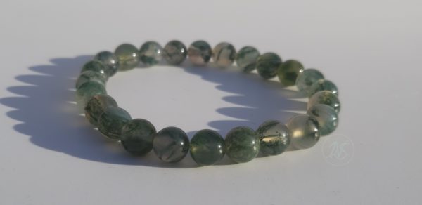 Bracelet naturel en agate mousse 8mm 1