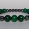 Bracelet naturel en hématite 6mm et malachite