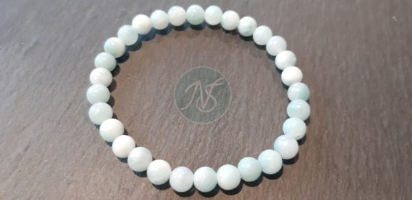 Bracelet naturel en amazonite 6mm Naturel Spirit (2)